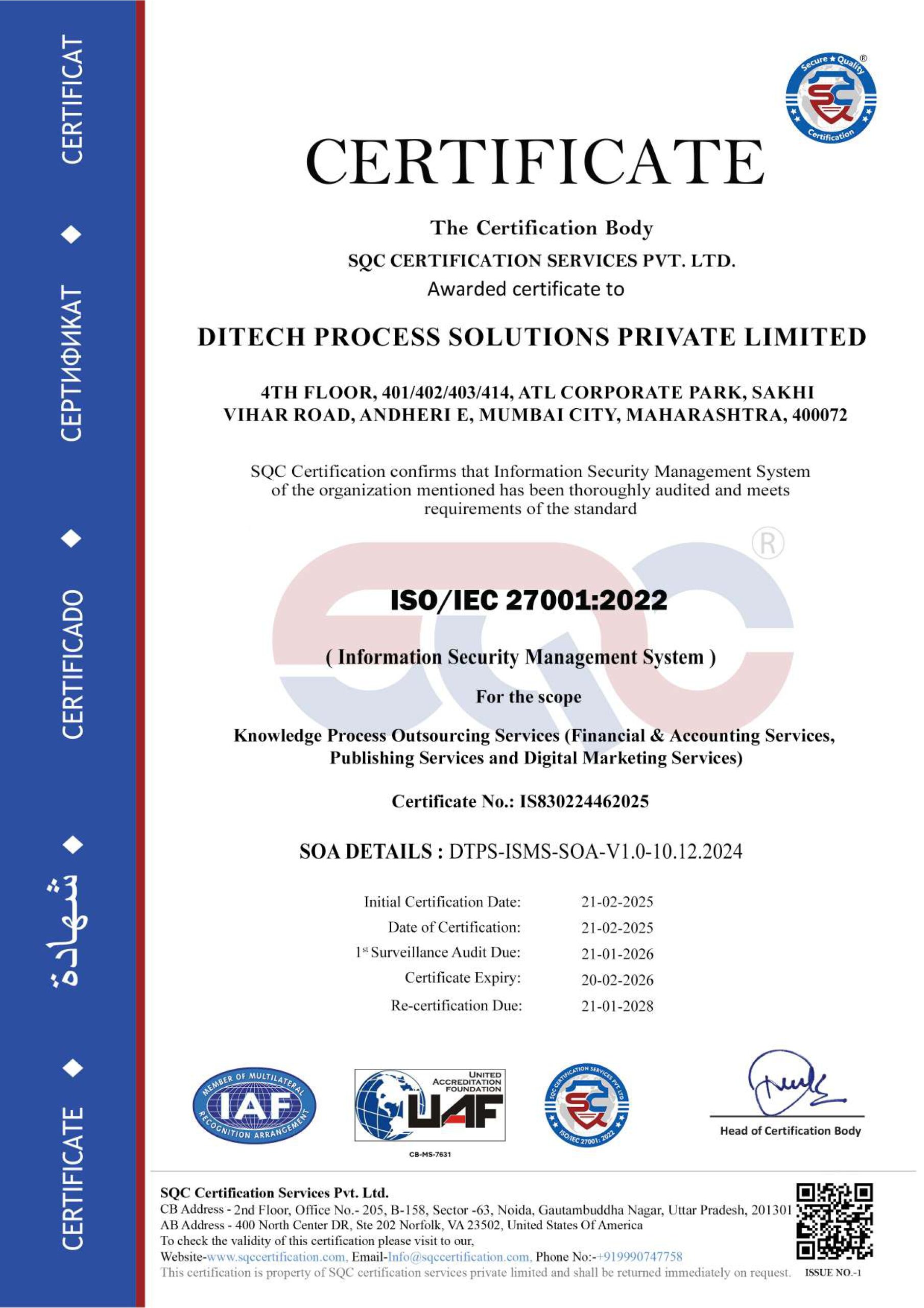 ISO / IEC 27001:2022