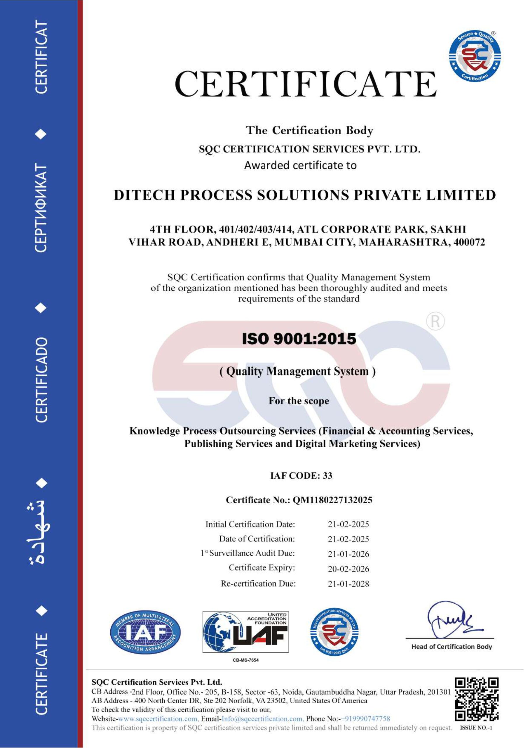 ISO 9001:2015